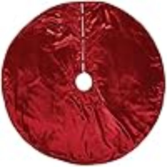 VHC Brands Tristan 48" Patchwork Tree Skirt – Rustic Farmhouse Holiday Decor - Picture 3 of 4